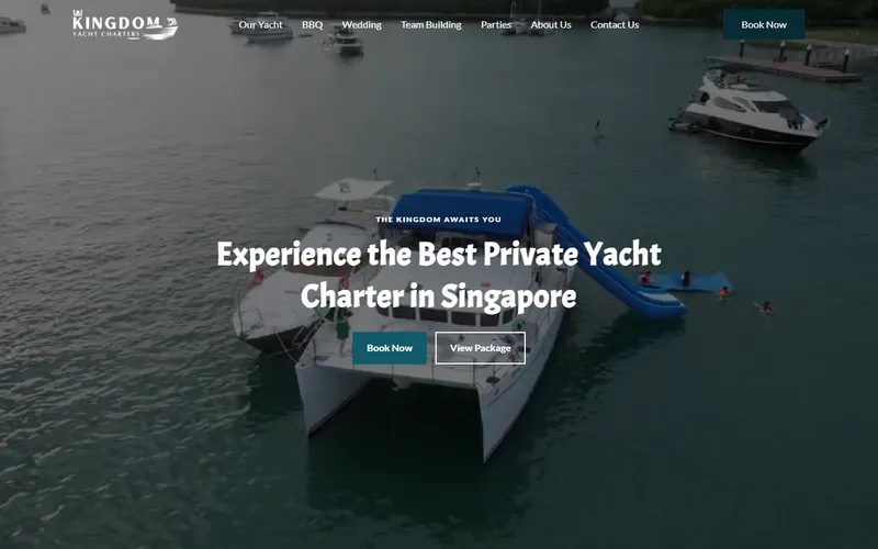 Kingdom Yacht Charters Singapore homepage