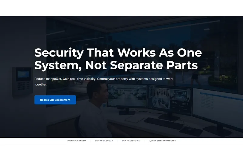 Securevision security systems integrator Singapore homepage