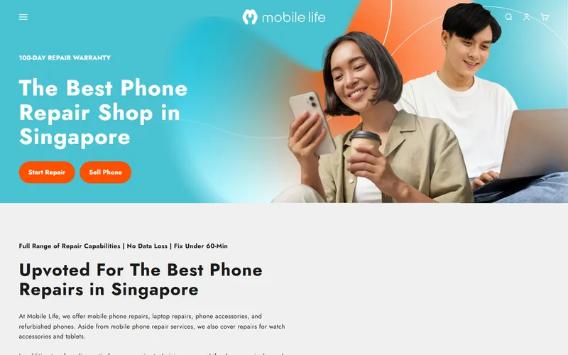 Mobile Life homepage