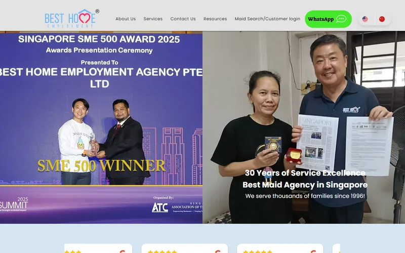 Best Home Employment Agency homepage