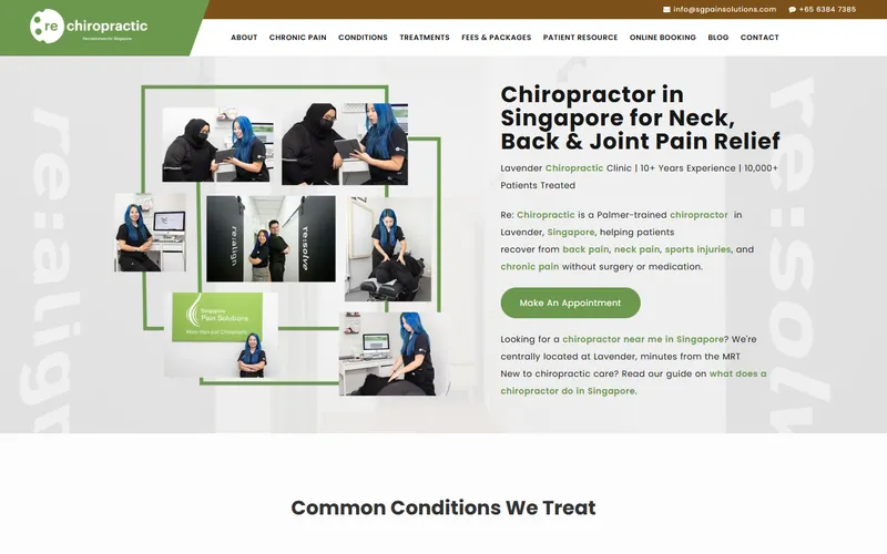 Re:Chiropractic homepage