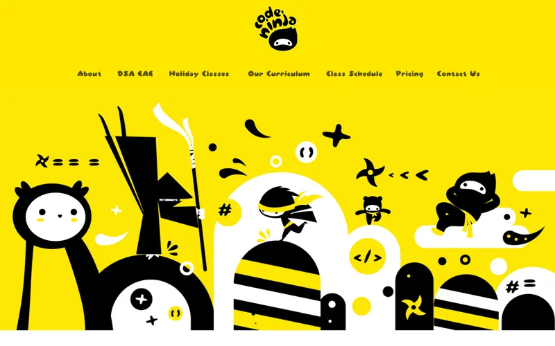 Code Ninja homepage screenshot