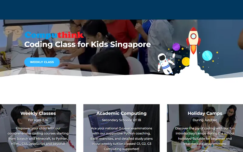 Computhink Academy homepage screenshot
