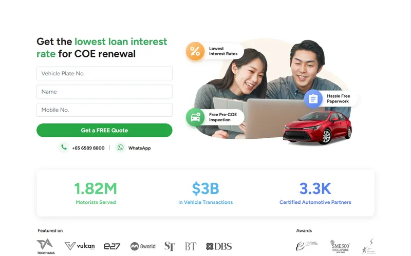 Motorist homepage