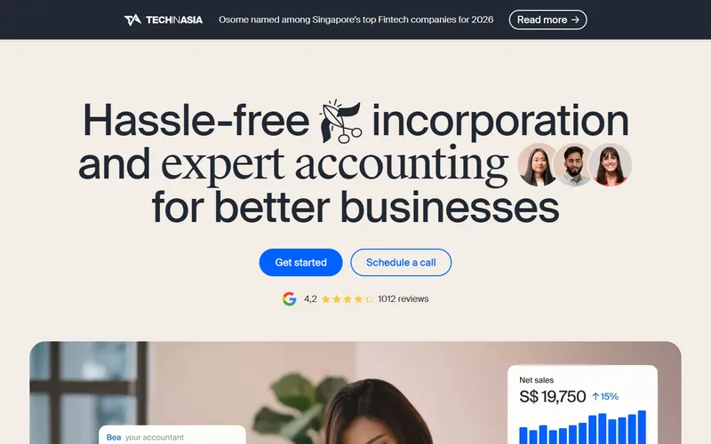 Osome company incorporation Singapore homepage