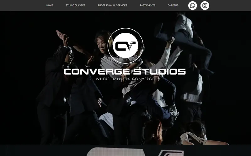 Converge Studios homepage