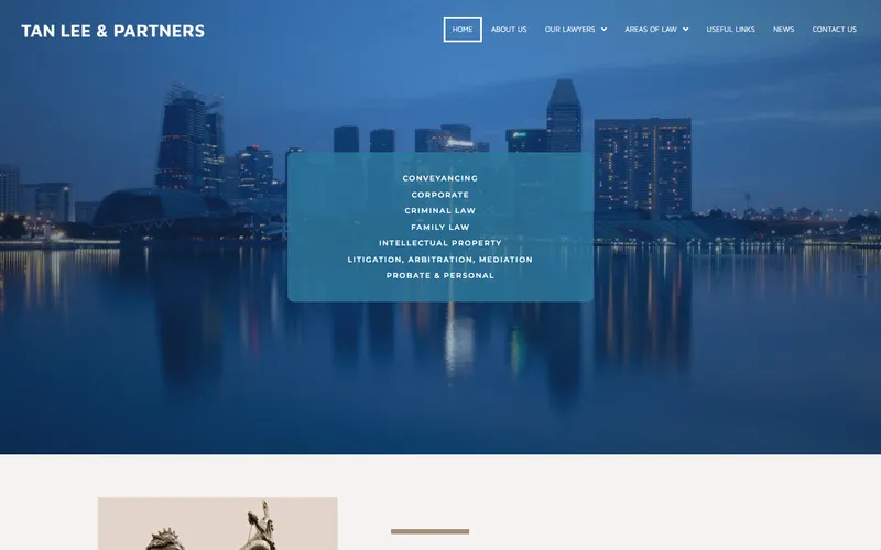 Tan Lee & Partners homepage