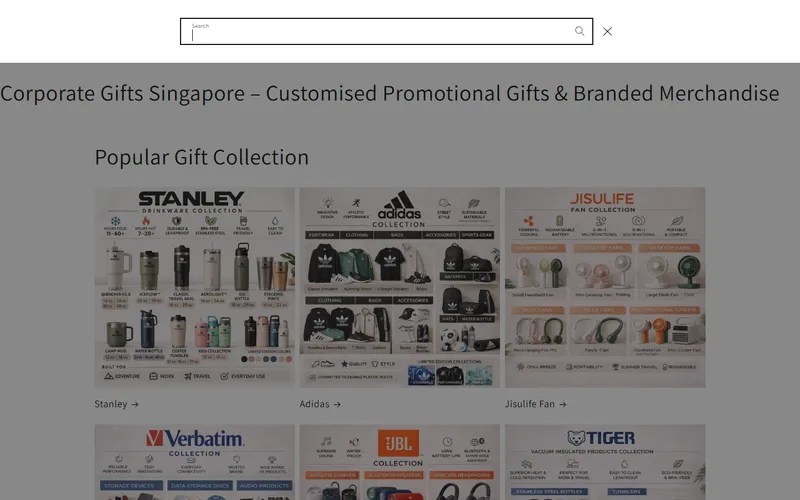 AbrandZ corporate gifts Singapore homepage