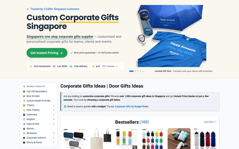 MeowPrint corporate gifts Singapore homepage