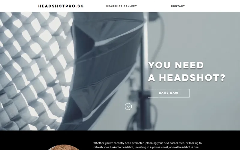 HeadshotPro.sg corporate headshot homepage