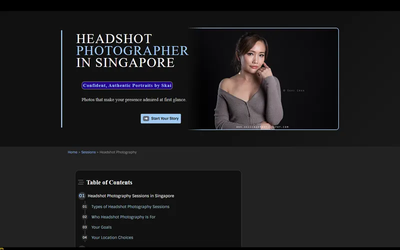 Skai Chan Photography headshot homepage
