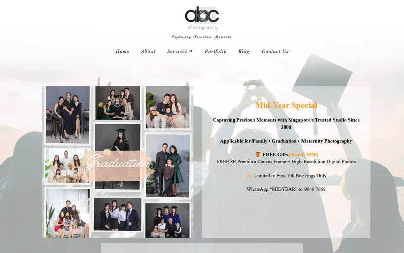 ABC Photography corporate group photos Singapore homepage