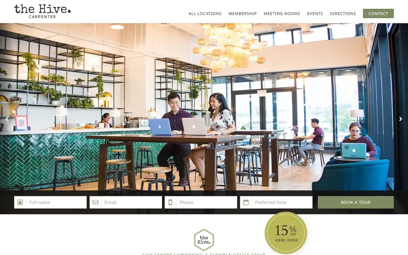 The Hive homepage