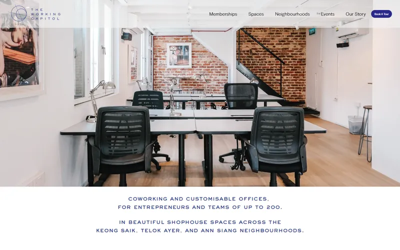 The Working Capitol homepage