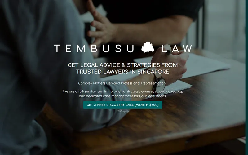 Tembusu Law LLC homepage