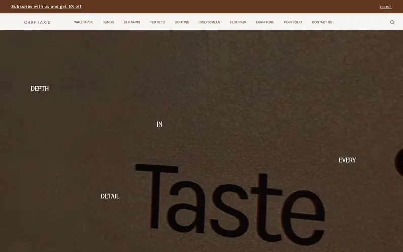Craft Axis homepage