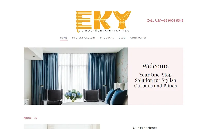 EKY Curtain homepage
