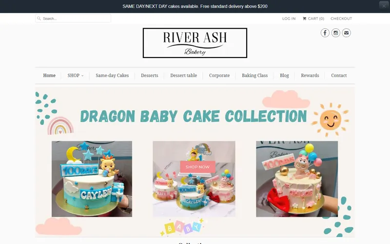 River Ash Bakery Singapore homepage
