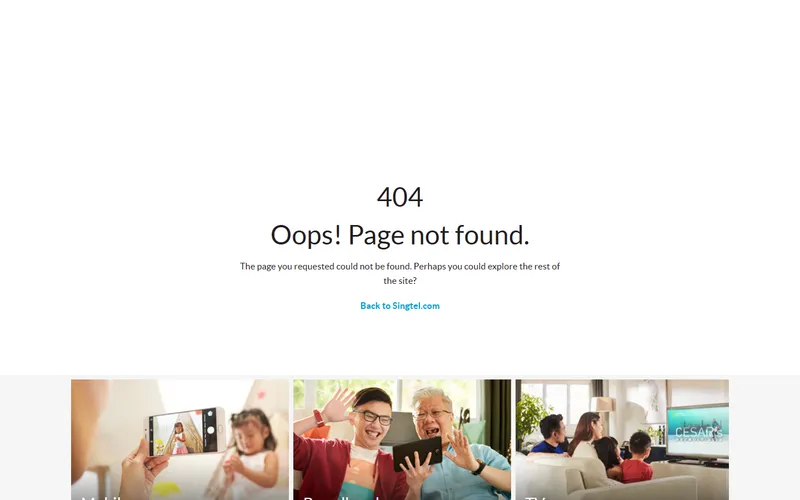 Singtel managed security Singapore homepage