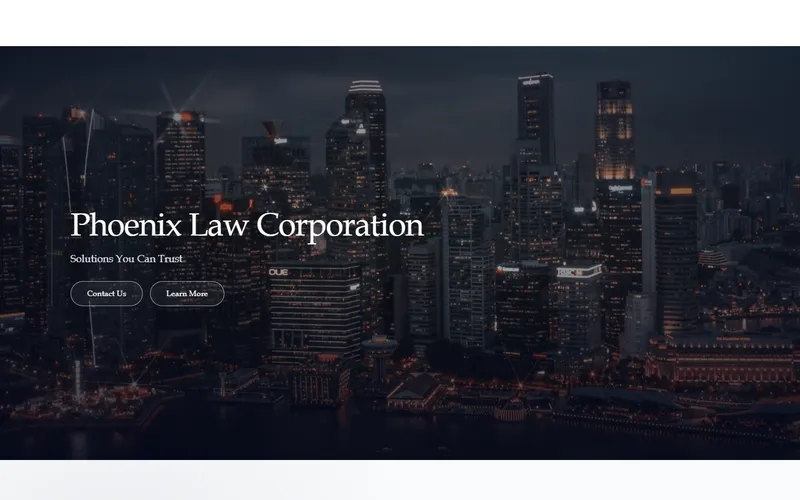 Phoenix Law Corporation homepage