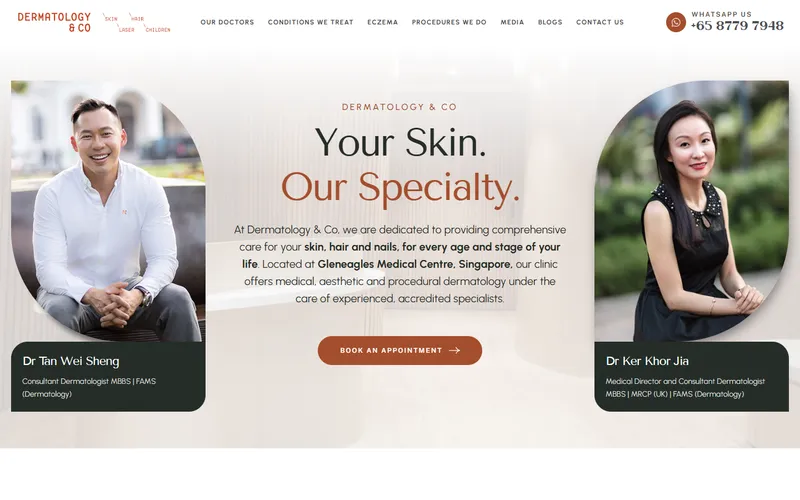 Dermatology & Co homepage