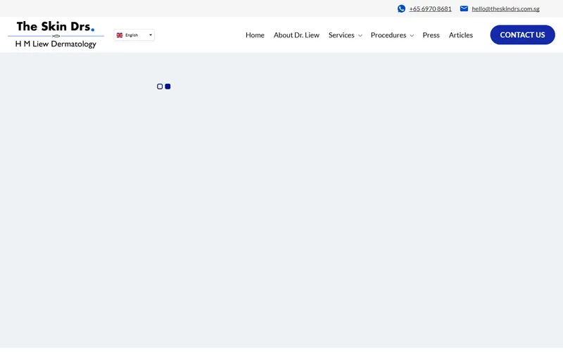 The Skin Drs homepage