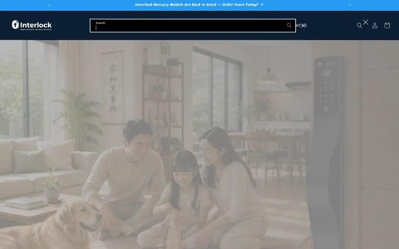 Interlock digital lock Singapore homepage