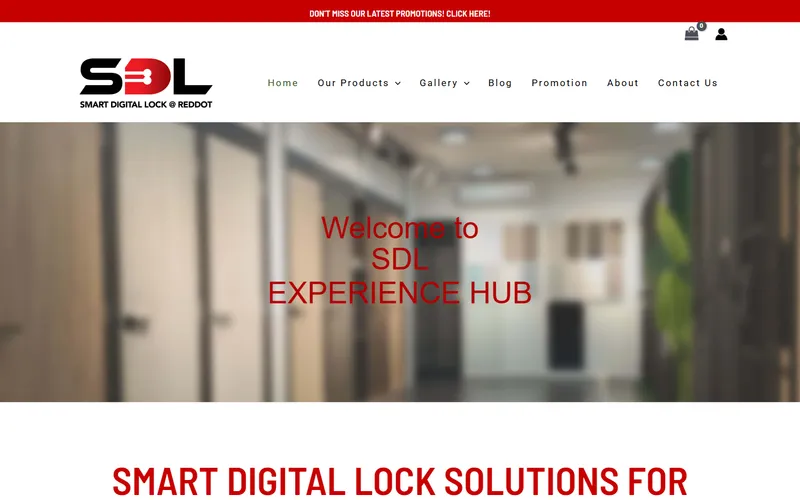 Smart Digital Lock Reddot Singapore homepage
