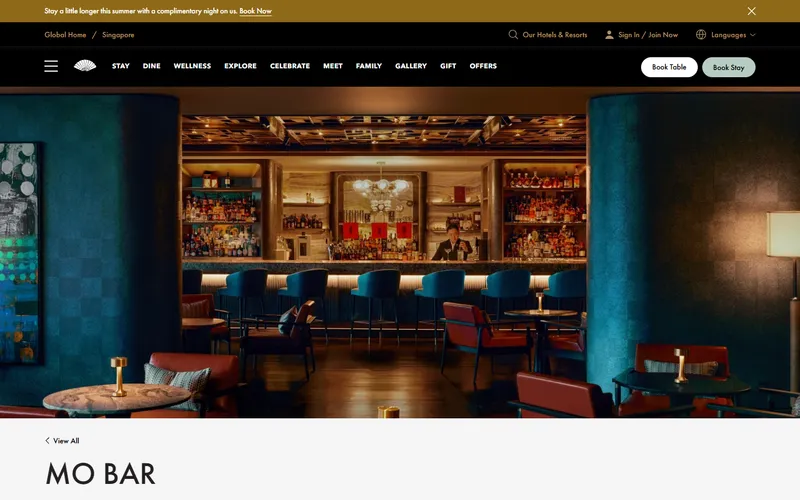 Mandarin Oriental Singapore homepage