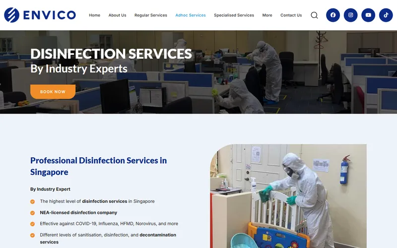 Envico homepage