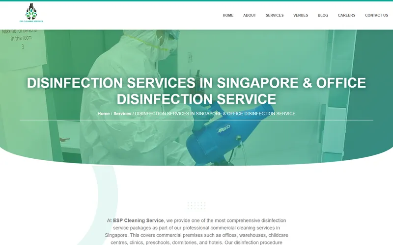 ESP Cleaning Services homepage