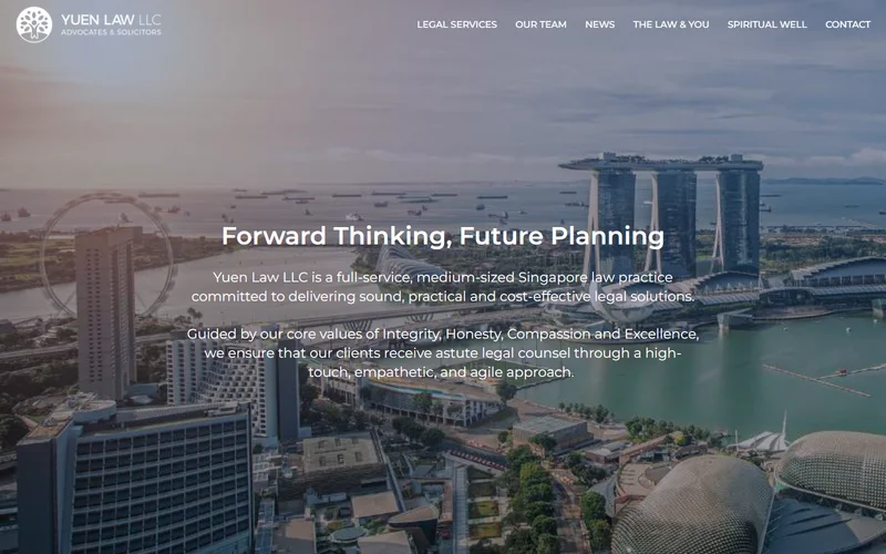 Yuen Law LLC homepage