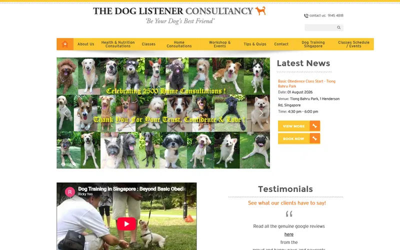 Dog Listener Consultancy homepage