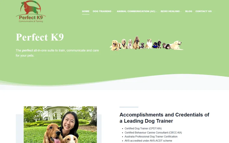 Perfect K9 homepage