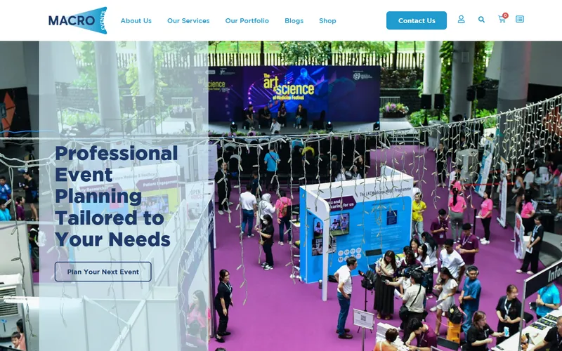 Macro Events homepage