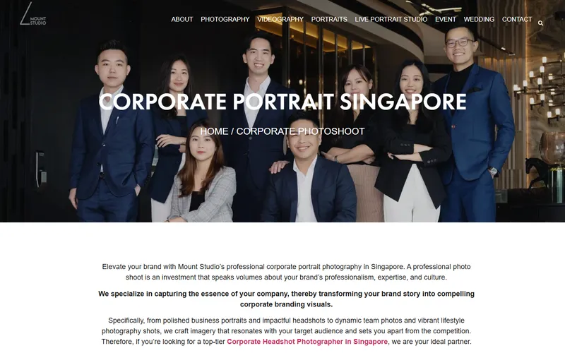 Mount Studio family portrait homepage