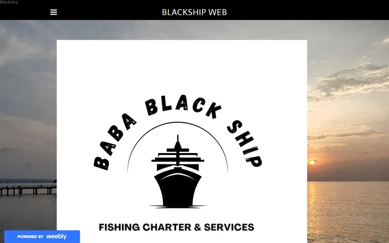 Baba Blackship Fishing Charter homepage