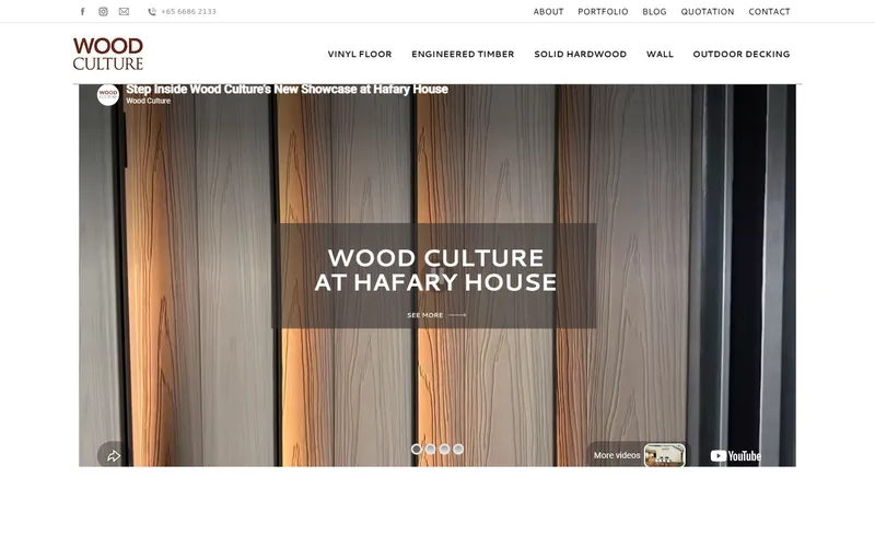 Wood Culture flooring Singapore homepage