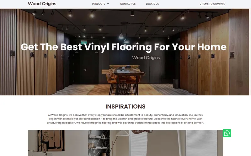 Wood Origins flooring Singapore homepage