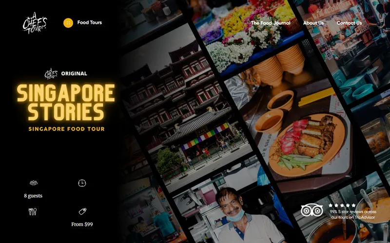 A Chef's Tour Singapore homepage