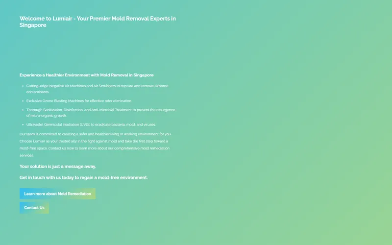 Lumiair homepage