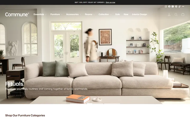 Commune Singapore homepage