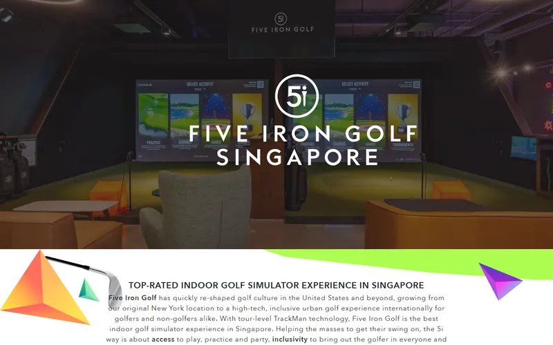 Five Iron Golf Singapore homepage