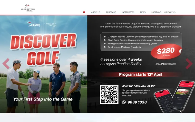 The Leadbetter Golf Academy Singapore homepage