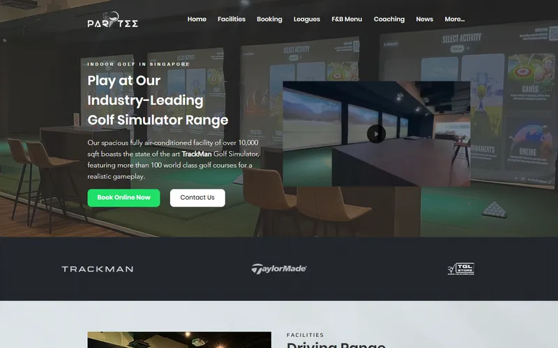 Partee Golf homepage