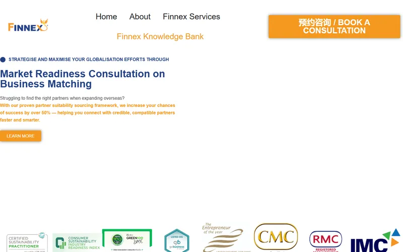 Finnex grant consultant Singapore homepage