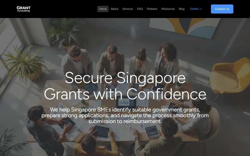 PLENIC Group grant consultant Singapore homepage