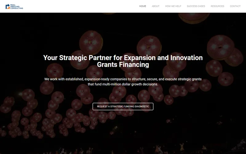 Real Inbound Consulting grant Singapore homepage
