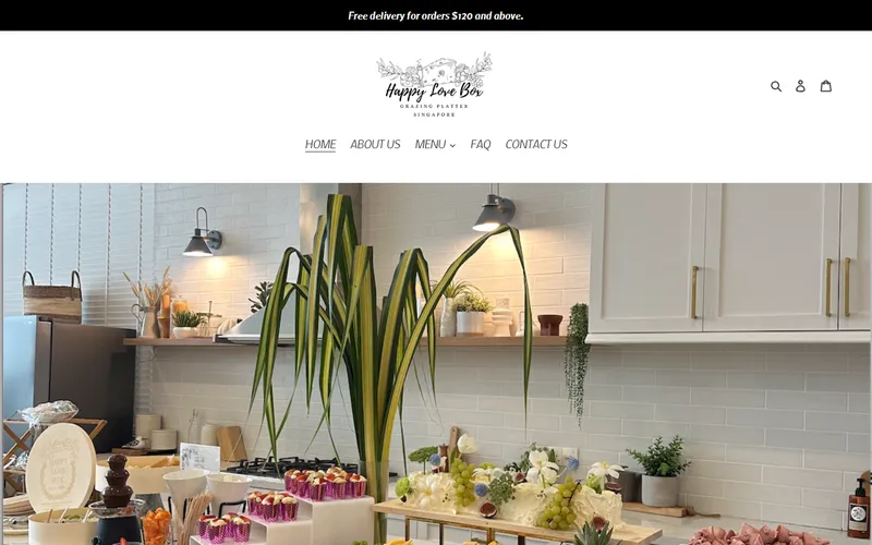 Happy Love Box grazing Singapore homepage