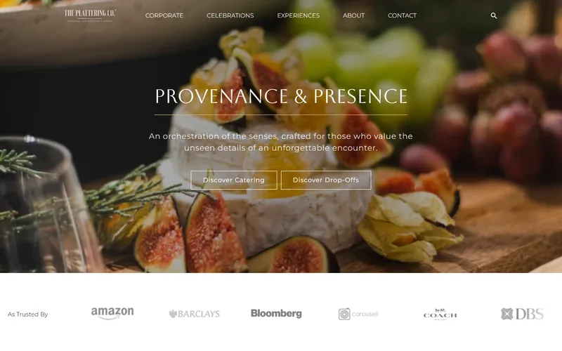 The Plattering Co grazing Singapore homepage